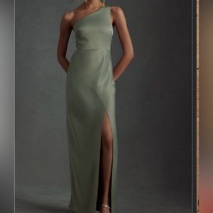 BHLDN olive green dress purchased from Anthropologie